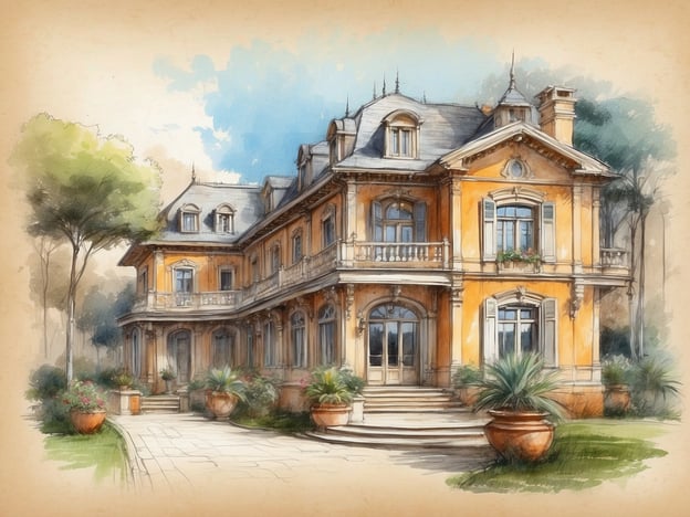 Auf dem Bild ist eine malerische Villa im klassischen Stil zu sehen, die von einem gepflegten Garten mit großen Pflanzgefäßen umgeben ist. Diese Architektur erinnert an historische Gebäude, die oft in kolonialen Städten wie Cusco zu finden sind.
Das Casa Andina Premium Cusco selbst hat eine interessante Geschichte. Es befindet sich in der Nähe der ehemaligen Hauptstadt des Inka-Reiches und verbindet die reiche Kultur Perus mit modernem Komfort. Das Hotel ist bekannt für seine elegante Gestaltung und die Bewahrung des historischen Erbes, das die Stadt Cusco einzigartig macht. Gäste können hier nicht nur entspannen, sondern auch in die faszinierende Geschichte und Kultur dieser Region eintauchen.
Die Kombination aus traditioneller Architektur und zeitgemäßem Luxus findet sich auch in der Abbildung der Villa wieder, die einen einladenden Eindruck vermittelt und das Gefühl von Geschichte und Gastfreundschaft vermittelt.
