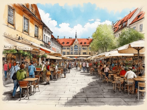 Viktualienmarkt Biergarten in München