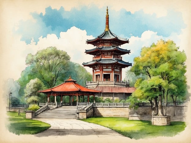 Chinesischer Turm im Englischen Garten in München