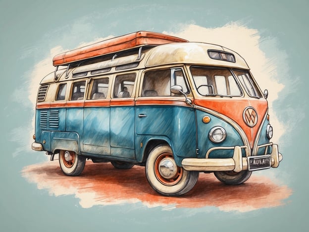 Auf dem Bild ist ein klassischer Volkswagen-Bus zu sehen. Für Kreuzfahrtgäste könnten damit folgende Aktivitäten und Ausflüge interessant sein:1. **Panorama-Touren**: Eine geführte Tour mit dem VW-Bus durch malerische Küstenlandschaften oder historische Städte, um die Umgebung zu erkunden.2. **Strandausflüge**: Fahren zu den schönsten Stränden, wo Passagiere entspannen, schwimmen oder Wassersport betreiben können.3. **Picknick-Ausflüge**: Organisierte Ausflüge zu idyllischen Orten, wo ein Picknick auf der Wiese genossen werden kann.4. **Kulturelle Erlebnisse**: Besuche von lokalen Märkten, Museen oder kulturellen Veranstaltungen mit dem Bus, um mehr über die Region zu lernen.5. **Wein- oder Stadtführungen**: Touren zu lokalen Weingütern oder Stadtführungen mit einem Guide.Diese Erlebnisse könnten den Gästen eine unvergessliche Zeit an Land ermöglichen während ihrer Kreuzfahrt.