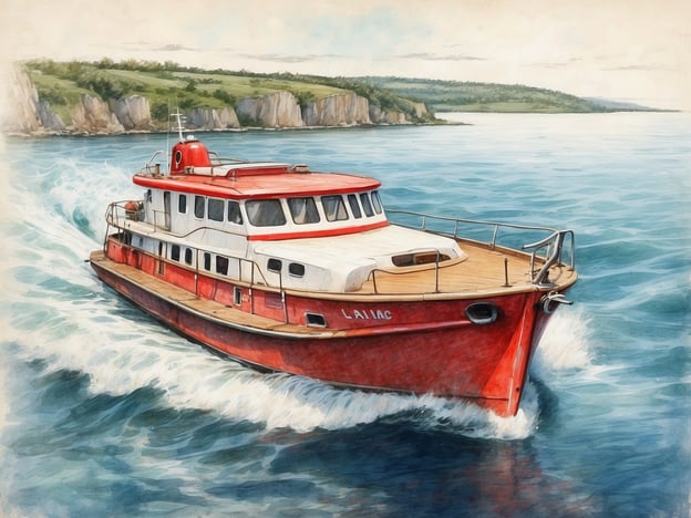 Auf dem Bild sehen wir ein rotes Schiff, das durch das Wasser fährt. Während einer Nord-Ostsee-Kanal Kreuzfahrt könnten verschiedene Aktivitäten und Ausflüge unternommen werden.Zum Beispiel könnten Passagiere an Bord an interessanten Vorträgen über die Geschichte des Kanals teilnehmen oder die herrliche Landschaft vom Wasser aus genießen. Stopps in malerischen Städten wie Rendsburg oder Kiel ermöglichen es, lokale Sehenswürdigkeiten, Museen und historische Stätten zu erkunden.Außerdem könnten Ganztagesausflüge zu nahegelegenen Naturparks oder Aktivitäten wie Radfahren und Wandern in der Umgebung angeboten werden. Kulinarische Erlebnisse an Bord, mit regionalen Spezialitäten, runden die Kreuzfahrt zusätzlich ab.