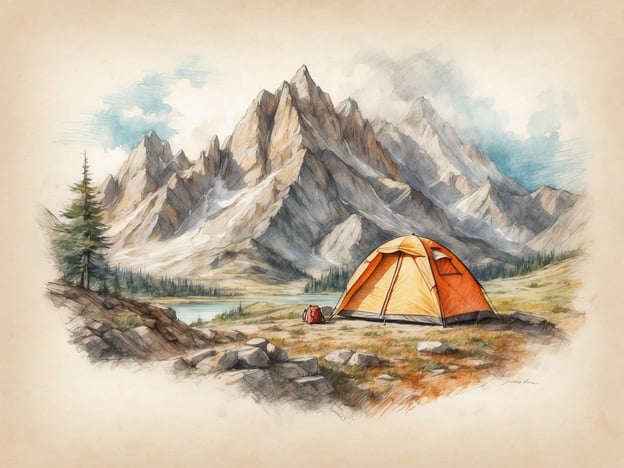 Auf dem Bild ist ein Zelt in einer atemberaubenden Berglandschaft zu sehen. Diese Szenerie bietet zahlreiche Aktivitäten und Erlebnisse für Natur- und Abenteuerliebhaber.
Man könnte hier:
- **Camping**: Übernachtungen unter dem Sternenhimmel und die Ruhe der Natur genießen.
- **Wandern**: Es gibt zahlreiche Wanderwege, die fantastische Ausblicke auf die Berge und den See bieten.
- **Fotografie**: Die malerische Landschaft ist ideal für Naturfotografie.
- **Angeln**: Der ruhige See lädt dazu ein, nach Fischen zu angeln.
- **Vogelbeobachtung**: Die Umgebung könnte viele verschiedene Vogelarten beherbergen, die es zu entdecken gilt.
Diese Aktivitäten würden eine perfekte Auszeit in der Natur bieten und unvergessliche Erlebnisse schaffen!