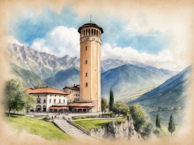 Von Türmen und Aussichten: Der Pulverturm über den Dächern von Meran
