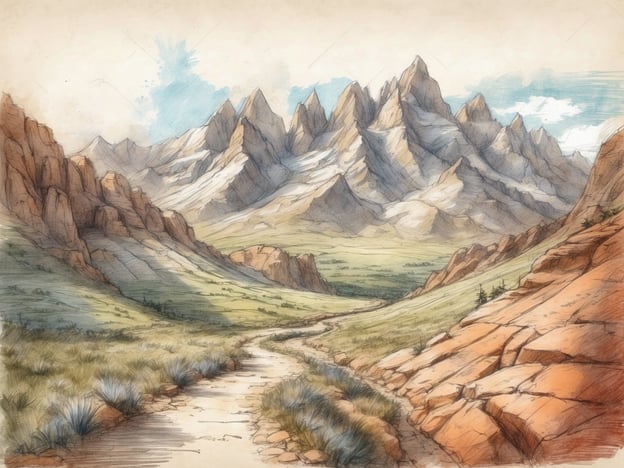 Auf dem Bild ist eine malerische Landschaft mit majestätischen Bergen und sanften Hügeln zu sehen. In dieser Umgebung könnte man verschiedene Aktivitäten genießen, wie zum Beispiel:
1. **Wandern**: Die Wege laden dazu ein, die Natur zu erkunden und die frische Luft zu genießen.
2. **Fotografie**: Die beeindruckenden Berge und die Landschaft bieten zahlreiche Fotomotive.
3. **Picknick**: An einem schönen Platz im Grünen könnte man ein Picknick machen und die Ruhe der Natur erleben.
4. **Vogelbeobachtung**: In der Gegend gibt es bestimmt viele Vögel und andere Wildtiere, die man beobachten kann.
5. **Klettern**: Bei den steilen Felsen könnten Kletterfreunde auf ihre Kosten kommen.
Diese Aktivitäten machen es möglich, die Schönheit der Umgebung in vollen Zügen zu genießen.