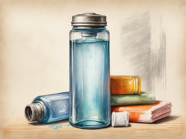 Auf dem Bild sind eine Wasserflasche sowie einige Handtücher und Fläschchen zu sehen. Hier sind einige wichtige Hygienetipps für eine gesunde Reise:1. **Händewaschen**: Waschen Sie Ihre Hände regelmäßig mit Seife und Wasser, besonders nach dem Toilettengang und vor dem Essen.2. **Desinfektionsmittel**: Nehmen Sie ein Handdesinfektionsmittel mit, um Ihre Hände zu reinigen, wenn kein Wasser und Seife zur Verfügung stehen.3. **Wasser trinken**: Trinken Sie nur abgefülltes oder gekochtes Wasser, um Magen-Darm-Erkrankungen zu vermeiden.4. **Essen**: Achten Sie darauf, nur frisch zubereitete Speisen zu essen und vermeiden Sie Straßenessen, das nicht gut hygienisch ist.5. **Persönliche Hygiene**: Halten Sie Ihre persönlichen Dinge, wie Handtücher und Flaschen, sauber und wechseln Sie regelmäßig.6. **Impfungen**: Informieren Sie sich über empfohlene Impfungen für Ihr Reiseziel und lassen Sie sich gegebenenfalls impfen.Mit diesen Tipps können Sie Ihre Gesundheit auf Reisen besser schützen!