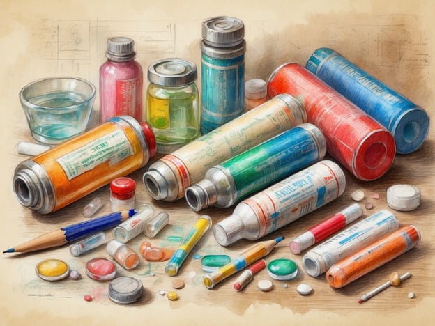 Auf dem Bild sind verschiedene Arzneimittel und Apothekenartikel zu sehen, einschließlich Flaschen, Pillen und andere medizinische Utensilien.Hier sind einige Tipps für die Vorbereitung einer Reiseapotheke:1. **Grundleistungen prüfen**: Stelle sicher, dass du alle grundlegenden Medikamente für gängige Beschwerden dabei hast, wie Schmerzmittel, Antihistaminika und Magenmittel.2. **Anpassung an das Reiseziel**: Berücksichtige die speziellen Gesundheitsrisiken des Reiseziels. In tropischen Regionen könnten Malariaprophylaxe oder Impfungen nötig sein.3. **Erste-Hilfe-Set**: Packe ein kleines Erste-Hilfe-Set mit Verbandsmaterial, Desinfektionsmittel und Schmerzlinderern ein.4. **Verschreibungspflichtige Medikamente**: Wenn du Regularien für verschreibungspflichtige Medikamente hast, stelle sicher, dass du genügend für die Reise mitnimmst, samt ärztlichem Attest.5. **Checkliste erstellen**: Eine Liste aller benötigten Artikel hilft, nichts zu vergessen.6. **Lagerung**: Bewahre die Medikamente in ihrem Originalbehälter auf, um Verwirrung zu vermeiden und klare Informationen zu erhalten.7. **Temperatur und Licht**: Achte darauf, dass die Medikamente unter den richtigen Bedingungen gelagert werden, vor allem bei extremen Temperaturen oder direkter Sonneneinstrahlung.Mit diesen Tipps bist du gut vorbereitet auf deine Reise!