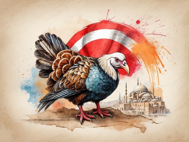 Auf dem Bild ist ein farbenfrohes, künstlerisch gestaltetes Bild eines Vogels zu sehen, mit einem Hintergrund, der Anspielungen auf die Türkei zeigt, einschließlich einer Moschee und der türkischen Flagge.Eine Reiseapotheke für die Türkei ist wichtig, weil man auf Reisen immer auf unvorhersehbare gesundheitliche Probleme vorbereitet sein sollte. Medikamente gegen Übelkeit, Allergien oder Schmerzen können besonders hilfreich sein, da das Essen oder das Klima manchmal den Magen belasten kann. Außerdem kann ein Erste-Hilfe-Set Verletzungen beim Entdecken neuer Orte schnell versorgen. In einigen Gebieten der Türkei kann es schwierig sein, bestimmte Medikamente zu finden, daher ist es ratsam, eine gut ausgestattete Reiseapotheke dabei zu haben.