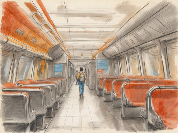 Auf dem Bild ist der Innenraum einer Zug- oder U-Bahn-Wagons zu sehen. Der Raum wirkt recht leer, mit einigen roten Sitzen und einem Fußgänger, der durch den Gang geht.Bezüglich notwendiger Impfungen vor der Reise ist es wichtig, sich im Voraus über die Gesundheitsanforderungen des Reiseziels zu informieren. Je nach Region können Impfungen gegen Krankheiten wie Hepatitis A, Typhus oder andere spezifische Krankheiten empfohlen oder erforderlich sein. Es ist ratsam, sich rechtzeitig vor der Reise von einem Arzt beraten zu lassen, um sicherzustellen, dass alle erforderlichen Impfungen erfolgt sind.