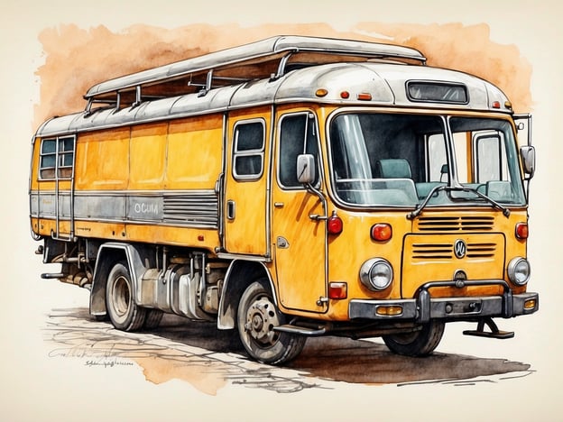 Auf dem Bild ist ein gelber VW-Bus zu sehen, der oft mit Reisen und Abenteuer assoziiert wird. Wenn du umweltbewusst reisen möchtest, hier einige Tipps für einen geringeren ökologischen Fußabdruck:1. **Öffentliche Verkehrsmittel nutzen**: Anstatt einen großen Bus oder ein Auto zu mieten, solltest du öffentliche Verkehrsmittel in Betracht ziehen. Sie sind oft effizienter und umweltfreundlicher.2. **Fahrrad fahren**: Wenn möglich, erkunde die Umgebung mit dem Fahrrad. Das reduziert CO₂-Emissionen und ist auch gesund.3. **Nachhaltige Unterkünfte wählen**: Achte darauf, Hotels oder Hostels zu buchen, die umweltfreundliche Praktiken pflegen oder nachhaltig betrieben werden.4. **Lokale Produkte konsumieren**: Iss in lokalen Restaurants und kaufe regionale Produkte. Das unterstützt die Wirtschaft vor Ort und verringert den Transportaufwand.5. **Outdoor-Aktivitäten**: Wähle Aktivitäten, die die Natur respektieren, wie Wandern oder Kajakfahren, anstatt motorisierte Transporte zu nutzen.Durch solches Verhalten kannst du die Schönheit der Natur genießen und gleichzeitig dazu beitragen, sie zu schützen.