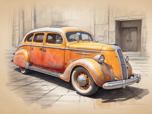 Auf dem Bild ist ein klassisches Auto in Orange zu sehen.Ein Nachteil von Handgepäck ist, dass die Platzbegrenzung oft die Mitnahme von größeren oder schwereren Gegenständen einschränkt. Dies kann problematisch sein, wenn man beispielsweise Souvenirs oder andere Käufe während der Reise mitnehmen möchte. Außerdem ist es manchmal schwierig, bei Überfüllung im Flugzeug einen geeigneten Platz für das Handgepäck zu finden. Schließlich kann die ständige Überwachung des Gepäcks während der Reisen stressig sein.