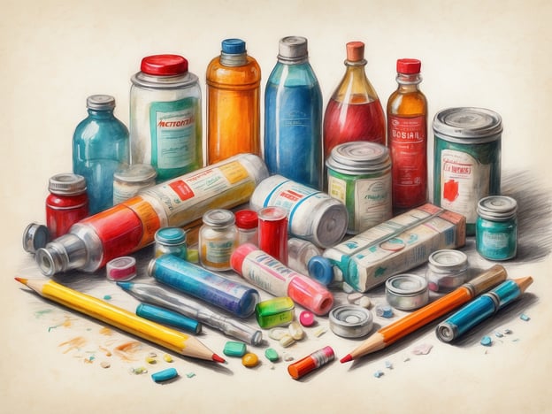 Auf dem Bild sind verschiedene Arzneimittel und Medikamente zu sehen. Um eine geeignete Reiseapotheke zusammenzustellen, hier einige Tipps:1. **Basisversorgung**: Stelle sicher, dass du grundlegende Medikamente wie Schmerzmittel (z.B. Paracetamol oder Ibuprofen) und fiebersenkende Mittel dabei hast.2. **Verdauungsprobleme**: Packe Medikamente gegen Übelkeit, Durchfall oder Verstopfung ein, je nach deinem Reiseziel und deiner Reiseplanung.3. **Allergien**: Wenn du Allergien hast, sollte Antihistaminikum nicht fehlen.4. **Wundversorgung**: Nimm Pflaster, Desinfektionsmittel und eine kleine Schere mit.5. **Sonnenschutz**: Eine gute Sonnencreme ist besonders wichtig, wenn du in sonnige Gegenden reist.6. **Insektenschutz**: Insektenschutzmittel sind nützlich, besonders bei Reisen in tropische Regionen.7. **Spezielle Bedürfnisse**: Berücksichtige persönliche Medikamente, die du regelmäßig einnimmst, sowie einen Notfallplan für chronische Erkrankungen.8. **Reiseformate**: Informiere dich über notwendige Impfungen, abhängig von deinem Reiseziel.Mit diesen Punkten bist du gut vorbereitet für deine Reise!