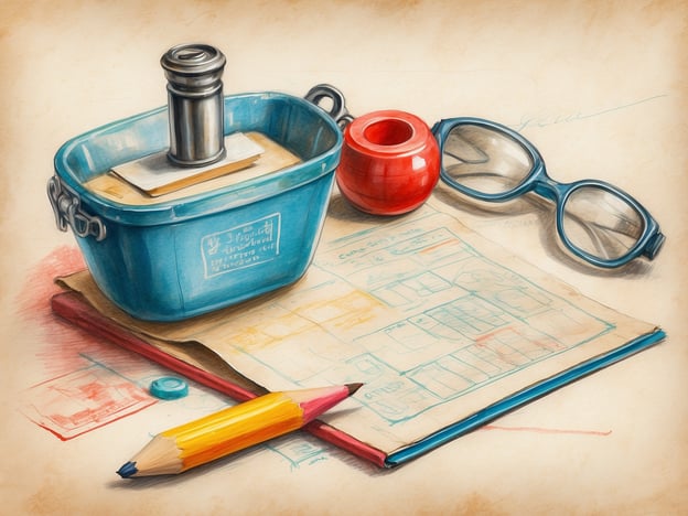 Auf dem Bild sind verschiedene Gegenstände wie eine blaue Schachtel, ein roter Behälter, eine Brille, ein Bleistift und einige Papiere zu sehen. Diese Gegenstände scheinen möglicherweise für Planung oder Notizen verwendet zu werden.Wenn du nach Mittelamerika reist, sind hier einige vorbeugende Maßnahmen, die du in Betracht ziehen solltest:1. **Gesundheitsschutz**: Lass dich im Voraus über Impfungen informieren (z.B. gegen Gelbfieber, Hepatitis A und Typhus).2. **Krankheiten vorbeugen**: Verwende Mückenschutzmittel, um Krankheiten wie Dengue-Fieber und Zika zu vermeiden.3. **Wasserqualität**: Trinke nur abgefülltes oder sicher abgekochtes Wasser, um Magen-Darm-Erkrankungen vorzubeugen.4. **Essen**: Achte darauf, nur gut durchgekochte oder frische Lebensmittel zu essen.5. **Sicherheit**: Informiere dich über die Sicherheitslage deines Reiselandes und vermeide gefährliche Gegenden.6. **Reiseversicherung**: Schließe eine umfassende Reiseversicherung ab, die medizinische Notfälle abdeckt.Diese Maßnahmen können dir helfen, sicherer und gesünder zu reisen.