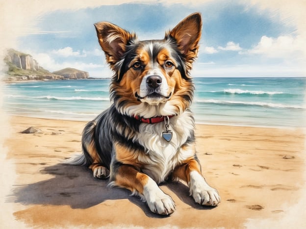 Auf dem Bild ist ein Hund am Strand zu sehen, der entspannt auf dem Sand liegt. Wenn du mit deinem Hund an den Strand gehen möchtest, gibt es viele hundefreundliche Strände, wo Hunde willkommen sind. Achte darauf, dass der Strand über ausreichend Platz zum Spielen und Herumlaufen verfügt.Zudem gibt es zahlreiche hundefreundliche Unterkünfte in der Nähe, wie Ferienhäuser oder Hotels, die spezielle Annehmlichkeiten für Hunde anbieten, wie Hundebetten oder Futter. Vergiss nicht, immer die Regeln für Hunde an Stränden zu überprüfen und deinen Hund an der Leine zu halten, wenn es erforderlich ist!