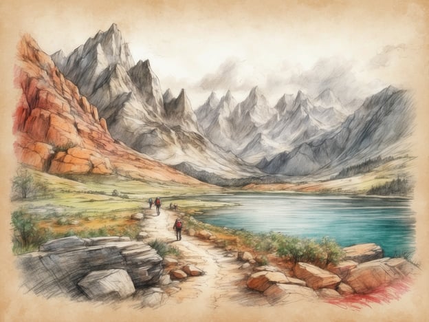 Auf dem Bild ist eine malerische Landschaft mit Bergen und einem See zu sehen. Wenn du mit deinem Vierbeiner in einer ähnlichen Umgebung bist, könntest du folgende Aktivitäten unternehmen:1. **Wandern**: Nutze die Wanderwege in der Natur, um mit deinem Hund die Umgebung zu erkunden.2. **Schwimmen**: Wenn es einen See oder einen Bach gibt, lass deinen Hund darin planschen.3. **Fotospaziergang**: Mache schöne Fotos von deinem Hund vor der eindrucksvollen Kulisse.4. **Picknick**: Mache eine Pause und genieße ein Picknick im Freien mit deinem Vierbeiner.5. **Ballspielen**: Spiele mit deinem Hund einen Ball oder Frisbee auf der Wiese.Jede Aktivität sorgt für Spaß und Bewegung für euch beide!