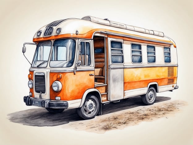 Auf dem Bild ist ein bunter Wohnmobil zu sehen, das für das Reisen geeignet ist. Hier sind einige Tipps für nachhaltiges Reisen:1. **Öffentliche Verkehrsmittel nutzen**: Versuchen Sie, öffentliche Verkehrsmittel anstelle von Autos zu verwenden, um den CO2-Ausstoß zu reduzieren.2. **Regionale Küche erkunden**: Genießen Sie lokale Speisen und Produkte, um die heimische Wirtschaft zu unterstützen und die Transportemissionen zu minimieren.3. **Umweltfreundliche Unterkünfte wählen**: Entscheiden Sie sich für Hotels oder Campingplätze, die nachhaltige Praktiken anwenden, z. B. Recycling und Energieeffizienz.4. **Müll vermeiden**: Nehmen Sie wiederverwendbare Behälter und Utensilien mit, um Einwegplastik zu vermeiden.5. **Naturschutz respektieren**: Halten Sie sich an die Regeln der Parks und Naturschutzgebiete, um die Umwelt zu schützen.Viel Spaß beim nachhaltigen Reisen!