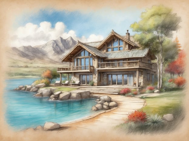 Auf dem Bild ist ein malerisches Haus am Ufer eines Sees zu sehen, umgeben von Bergen und einer schönen Naturkulisse.Ein Urlaub mit Hund am See bietet viele Vorteile:1. **Naturverbindung**: Der Hund kann die frische Luft und die Natur genießen, was auch für seinen Rückzugsort wichtig ist.2. **Aktive Zeit**: Gemeinsame Spaziergänge am Wasser fördern die Bewegung und das Wohlbefinden sowohl für den Hund als auch für die Besitzer.3. **Entspannung**: Die ruhige Umgebung am See lädt zur Entspannung ein, was stressabbauend wirkt.4. **Soziale Interaktion**: In hundefreundlichen Gegenden treffen Hunde oft auf andere Tiere, was die Sozialisierung fördert.5. **Unvergessliche Erlebnisse**: Gemeinsame Erlebnisse am Wasser stärken die Bindung zwischen Hund und Mensch und schaffen schöne Erinnerungen.