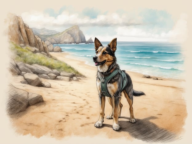 Auf dem Bild ist ein Hund zu sehen, der an einem Strand steht. Für Hundeliebhaber in Kroatien gibt es viele Aktivitäten, die sie zusammen mit ihren Vierbeinern genießen können:1. **Hundestrände**: Es gibt spezielle Hundestrände, wo Hunde frei spielen und schwimmen können, wie z.B. der Hundestrand in Pula oder in Split.2. **Wanderungen**: Viele Nationalparks, wie der Plitvicer Nationalpark, bieten hundefreundliche Wanderwege, die schöne Ausblicke und Naturerlebnisse ermöglichen.3. **Bootstouren**: Einige örtliche Anbieter bieten Bootstouren an, die auch Hunde willkommen heißen, sodass ihr die Küste gemeinsam erkunden könnt.4. **Hundewochenenden in Ferienwohnungen**: Es gibt zahlreiche hundefreundliche Unterkünfte, wo Man gemeinsam den Aufenthalt genießen kann.5. **Hundewettbewerbe und Events**: In den Sommermonaten finden oft Veranstaltungen und Wettbewerbe für Hunde und ihre Besitzer statt.6. **Stadtbesichtigungen**: Städte wie Dubrovnik und Zadar sind hundefreundlich, und viele Cafés und Restaurants erlauben Hunde auf ihren Terrassen.Diese Aktivitäten machen den Urlaub in Kroatien zu einem unvergesslichen Erlebnis für Hund und Halter!