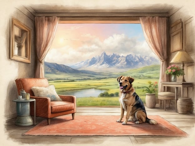Auf dem Bild ist ein Hund zu sehen, der in einem gemütlichen Raum sitzt. Durch das Fenster hat man einen Blick auf eine malerische Landschaft mit Bergen und einem See. Diese Szenerie lädt dazu ein, Abenteuer in der Natur zu erleben.Für Hundebesitzer, die schöne Urlaubsziele in Österreich suchen, sind folgende Orte empfehlenswert:1. **Salzkammergut**: Diese Region bietet viele Wanderwege und hundefreundliche Unterkünfte, perfekt für aktive Urlauber.2. **Tirol**: In den Tiroler Bergen gibt es zahlreiche Wanderwege, die sich hervorragend für entspannte Ausflüge mit dem Hund eignen.3. **Wiener Wald**: Nahe der Hauptstadt gelegen, finden Hundebesitzer hier viel Natur und zahlreiche Möglichkeiten für Ausflüge.4. **Murtal**: Diese Region in der Steiermark bietet schöne Seen und Wälder, ideal für erholsame Spaziergänge mit dem vierbeinigen Freund.5. **Karwendel**: Eine großartige Gegend mit vielen hundefreundlichen Berghütten und Wanderungen, die einen atemberaubenden Ausblick bieten.Diese Orte bieten ideale Voraussetzungen, um gemeinsam mit dem Hund die Schönheit der Natur zu genießen!