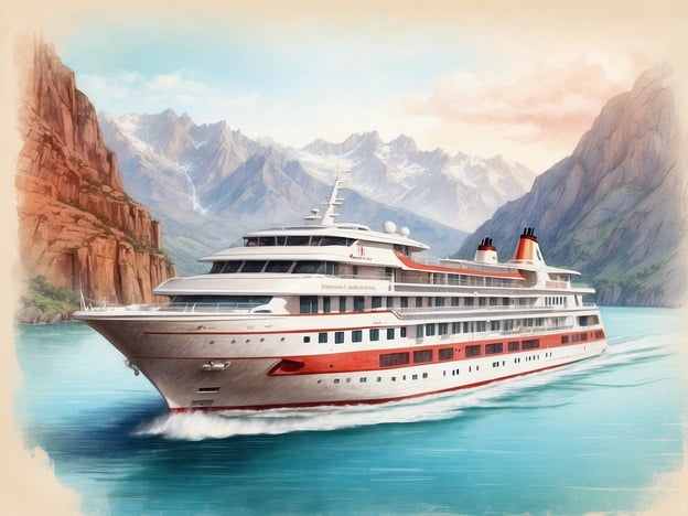 Auf dem Bild ist ein Kreuzfahrtschiff zu sehen, das durch eine malerische Wasserlandschaft fährt, umgeben von majestätischen Bergen. Das Schiff erinnert an die A-ROSA SILVA, ein renommiertes Flusskreuzfahrtschiff, das für seine modernen und eleganten Einrichtungen bekannt ist.### Überblick über die A-ROSA SILVA:- **Art:** Flusskreuzfahrtschiff- **Kapazität:** Bietet Platz für eine Vielzahl von Passagieren, typischerweise rund 200 Gäste.- **Ausstattung:** Umfasst elegante Kabinen, ein Restaurant, Wellness- und Fitnessbereiche, sowie zahlreiche Loungebereiche.- **Routen:** Fährt auf verschiedenen Flüssen in Europa, darunter der Rhein, die Donau und die Seine, und bietet dabei vielfältige Ausflüge zu kulturellen Zielen.- **Erlebnis:** Fokus auf Komfort, Genuss und individuelle Erlebnisse während der Kreuzfahrt.Die A-ROSA SILVA steht für ein luxuriöses Reiseerlebnis mit einem hohen Maß an Service und einer atemberaubenden Aussicht auf die Natur und Kultur entlang der Flüsse.