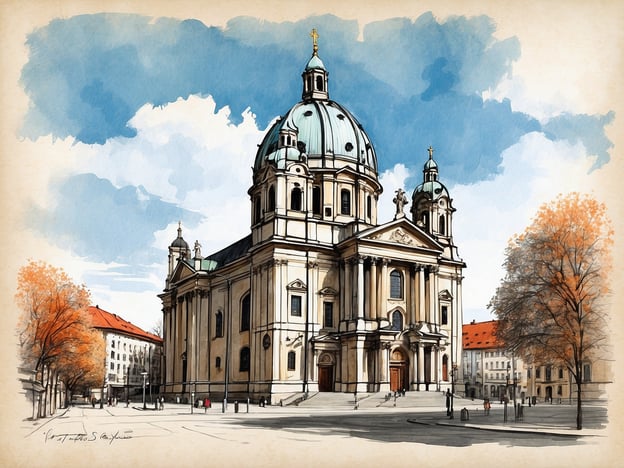 Auf dem Bild ist die Peterskirche zu sehen, eine der bekanntesten Kirchen in München. Ihre Geschichte beginnt im 12. Jahrhundert, als die erste Steinbaukirche errichtet wurde. Im Laufe der Jahrhunderte wurde die Kirche mehrfach umgebaut und erweitert.Die barocke Fassung, die wir heute sehen, wurde im 17. und 18. Jahrhundert vollendet, mit beeindruckenden Kuppeln und reich verzierten Fassaden. Die Peterskirche ist auch bekannt für ihre eindrucksvollen Innenräume, die zahlreiche Kunstwerke beherbergen. Sie spielt eine zentrale Rolle im religiösen Leben Münchens und ist ein beliebtes Ziel für Touristen und Pilger.