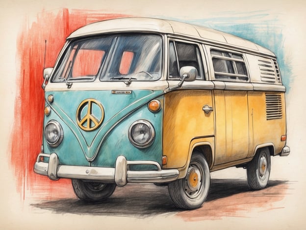 Auf dem Bild ist ein bunt lackierter VW-Bus zu sehen, der oft mit Freiheit und Abenteuer assoziiert wird.Warum eine Gepäckversicherung wichtig ist: Wenn man auf Reisen ist, kann Gepäckverlust oder -beschädigung leicht passieren. Eine Gepäckversicherung schützt vor den finanziellen Folgen solcher unerwarteten Ereignisse, sodass man im Falle eines Problems schneller wieder in die Spur kommt. Darüber hinaus bieten viele Versicherungen Unterstützung bei der Beschaffung von Ersatzgütern, was den Stress während der Reise verringert.
