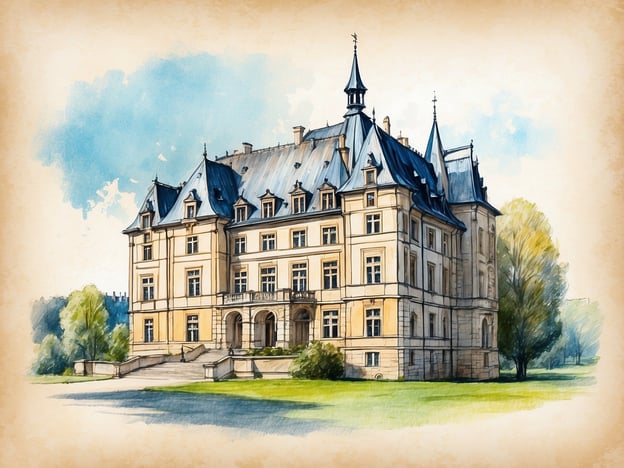 Auf dem Bild ist ein beeindruckendes Schloss zu sehen, das an die Geschichte von Schloss Blutenburg erinnert. Schloss Blutenburg, gelegen im Westen Münchens, wurde im 15. Jahrhundert erbaut und diente ursprünglich als Jagdschloss. Es ist von einem wunderschönen Park umgeben und zeichnet sich durch seine markante Architektur im Stil der Renaissance aus.Das Schloss ist nicht nur für seine Baukunst bekannt, sondern auch für seine kulturelle Bedeutung, da es eine bedeutende Rolle in der bayerischen Geschichte spielt. Heute beherbergt es die Internationale Jugendbibliothek und zieht viele Besucher an, die die historische Atmosphäre und die malerische Umgebung genießen möchten.