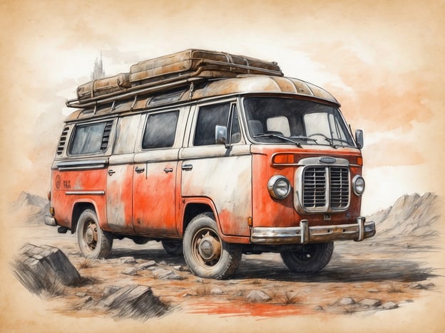 Auf dem Bild ist ein alter, verrosteter Transporter zu sehen, der in einer kargen Landschaft steht. Hier sind einige Tipps für das Entdecken von Lost Places:1. **Recherche**: Informiere dich im Voraus über interessante verlassene Orte in deiner Umgebung. Oft gibt es Online-Communities oder Blogs, die solche Orte dokumentieren.2. **Ausrüstung**: Nimm eine gute Kamera mit, um die Atmosphäre festzuhalten. Eine Taschenlampe kann hilfreich sein, um dunkle Ecken zu erkunden.3. **Sicherheitsvorkehrungen**: Achte immer auf deine Sicherheit. Trage festes Schuhwerk und sei vorsichtig bei instabilen Strukturen.4. **Respektiere den Ort**: Lass alles wie du es vorgefunden hast und hinterlasse keinen Müll. Das Bewahren der Geschichte ist wichtig.5. **Zeitraum wählen**: Die beste Zeit für Erkundungen ist oft früh am Morgen oder spät am Nachmittag, wenn das Licht optimal ist.6. **Gesetze beachten**: Vergewissere dich, dass das Betreten des Ortes erlaubt ist, um mögliche rechtliche Probleme zu vermeiden.Viel Spaß beim Entdecken!