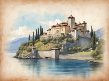 Angera: Die majestätische Burg über dem Lago Maggiore