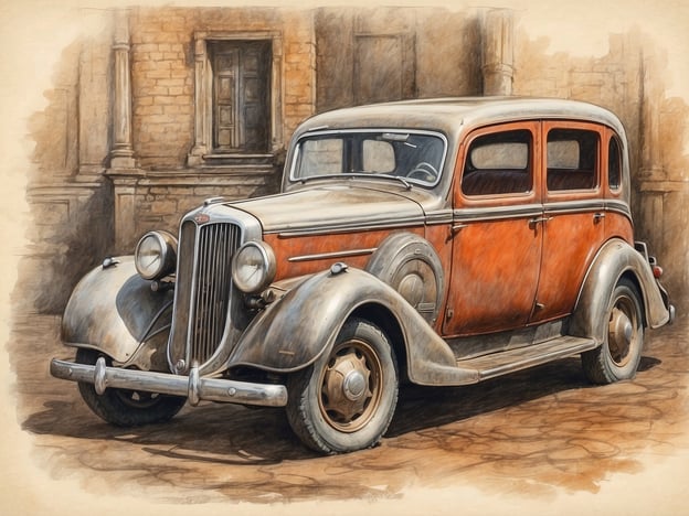 Auf dem Bild ist ein nostalgisches Auto zu sehen, das an Vergangenes erinnert. Es handelt sich um ein älteres Modell mit einem charakteristischen Design der 1930er Jahre. Die Kombination aus einzigartigen Formen und dem verwitterten Lack vermittelt ein Gefühl der Zeitlosigkeit und des Verfalls.
Die Faszination von Lost Places trifft hier auf die automobile Geschichte. Solche aufgegebenen Fahrzeuge erzählen Geschichten von einstigem Glanz und dem unvermeidlichen Wandel der Zeit. Sie sind wie stille Zeugen, die Erinnerungen an das Leben und die Menschen, die mit ihnen verbunden waren, bewahren. Dieses Bild erweckt die Vorstellung von einem verlorenen Ort, an dem die Vergangenheit auf Schritt und Tritt spürbar ist.