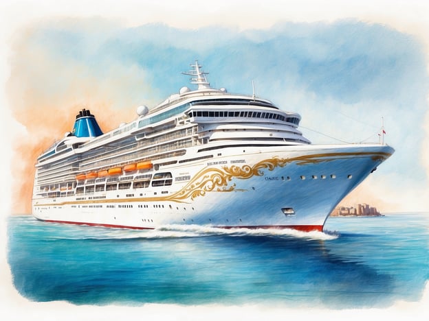 Auf dem Bild ist ein Kreuzfahrtschiff zu sehen, das vermutlich die MSC Armonia darstellt. Das Schiff ist groß und elegant gestaltet, mit einigen farbigen Details an der Seitenstruktur. Es fährt durch das Wasser, und der Himmel hat eine sanfte, helle Farbgebung, die eine entspannte Atmosphäre vermittelt.Die Route der MSC Armonia könnte mehrere interessante Reiseziele umfassen, darunter traumhafte Strände, historische Städte und kulturelle Highlights im Mittelmeerraum. Mögliche Stopps sind Orte wie Venedig, Dubrovnik oder Valletta, wo Passagiere die Schönheit der jeweiligen Destinationen erkunden können.