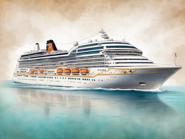Auf dem Bild ist ein Schiff zu sehen, das eine künstlerische Darstellung eines Kreuzfahrtschiffs darstellt. Es könnte die MSC Splendida sein, ein modernes Kreuzfahrtschiff der MSC Kreuzfahrten.**Überblick über die MSC Splendida:**- **Baujahr:** 2009- **Kapazität:** Bis zu 4.363 Passagiere (bei Doppelbelegung)- **Größe:** Ca. 333 Meter lang- **Decks:** 13 Passagierdecks- **Ausstattung:** Bietet eine Vielzahl von Annehmlichkeiten wie Restaurants, Bars, ein Theater, ein Spa- und Fitnesscenter sowie Swimmingpools.- **Routen:** Fährt auf verschiedenen Routen im Mittelmeer und anderen Regionen.Die MSC Splendida ist bekannt für ihr elegantes Design und ihre umfangreichen Freizeitmöglichkeiten, die eine Kreuzfahrt zu einem unvergesslichen Erlebnis machen.