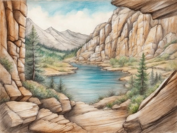 Auf dem Bild ist eine malerische Landschaft zu sehen, die von steilen Felsen und einem glitzernden Gewässer geprägt ist. Wenn du solche idyllischen Orte abseits des Massentourismus entdecken möchtest, hier sind einige Geheimtipps:1. **Zugspitze, Bayern** - Besuche die ruhigeren Wanderwege rund um den Eibsee, wo du die atemberaubende Natur ohne die Menschenmengen genießen kannst.2. **Schwarzwald** - Probiere die kleinen, weniger bekannten Wanderpfade im Hochschwarzwald, wo du versteckte Wasserfälle entdecken kannst.3. **Sächsische Schweiz** - Statt der beliebten Bastei, erkunde die weniger frequentierten Plätze wie den Zschirnstein, wo du unglaubliche Ausblicke in Ruhe genießen kannst.4. **Allgäu** - Mach einen Abstecher zu den kleinen Bergseen, wie dem Schwanensee, wo du oft allein mit der Natur bist.5. **Fränkische Schweiz** - Besuche die versteckten Höhlen und Felsen des Wiesenttals, ideal für Wanderer und Naturfreunde.Viel Spaß beim Erkunden dieser stillen Naturorte!