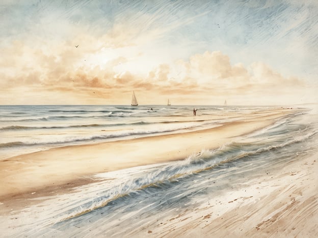 Auf dem Bild ist eine malerische Küstenlandschaft mit sanften Wellen und Segelbooten zu sehen. Die Strände und das Wasser bieten ideale Bedingungen für verschiedene Wassersportarten. Hier sind die Top 5 Orte für Wassersportaktivitäten an der Nordsee:
1. **Sylt**: Bekannt für Windsurfen und Kitesurfen, mit vielen Schulen und Verleihstationen.
2. **St. Peter-Ording**: Ideal für Kitesurfen und Strandsegeln, bietet auch breite Strände zum Relaxen.
3. **Borkum**: Hier kann man gut Segeln, Windsurfen und auch Tauchen.
4. **Norderney**: Beliebt für diverse Wassersportarten, darunter Stand-Up-Paddling und Surfen.
5. **Cuxhaven**: Ein Hotspot für Hochseesegeln und Kajakfahren, sowie Wattwandern.
Diese Orte bieten eine vielfältige Auswahl für Wassersportenthusiasten.
