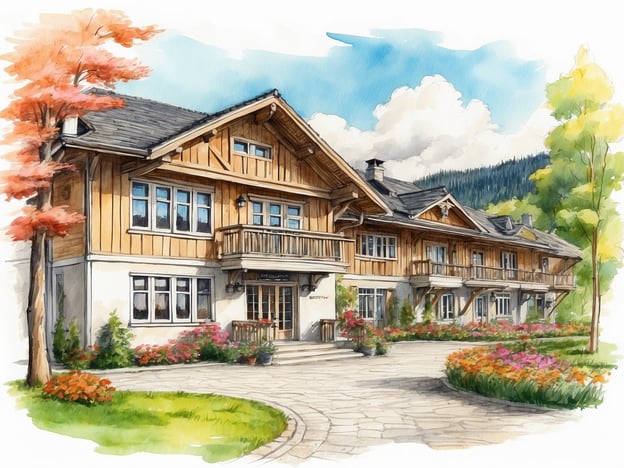 Auf dem Bild ist ein charmantes, Holzhaus zu sehen, das eine gemütliche Unterkunft darstellt. Solche Gebäude sind typisch für den Schwarzwald.Möglichkeiten zur Unterkunft im Schwarzwald könnten sein:1. **Ferienwohnungen im Schwarzwald**: Viele private Anbieter bieten gemütliche und gut ausgestattete Ferienwohnungen an, ideal für Familien und Gruppen.2. **Schwarzwaldhotels**: Es gibt zahlreiche Hotels, die sowohl traditionell als auch modern sind und oft Wellness-Angebote oder regionale Küche bieten.3. **Hütten und Chalets**: Für ein rustikales Erlebnis können auch Hütten gemietet werden, die oft in der Nähe von Wanderwegen oder Skigebieten liegen.4. **Pensionen**: Kleinere, familiär geführte Pensionen bieten eine persönlichere Atmosphäre und häufig regionale Spezialitäten zum Frühstück.Jede dieser Optionen bietet eine hervorragende Möglichkeit, die Natur und Kultur des Schwarzwalds zu genießen.