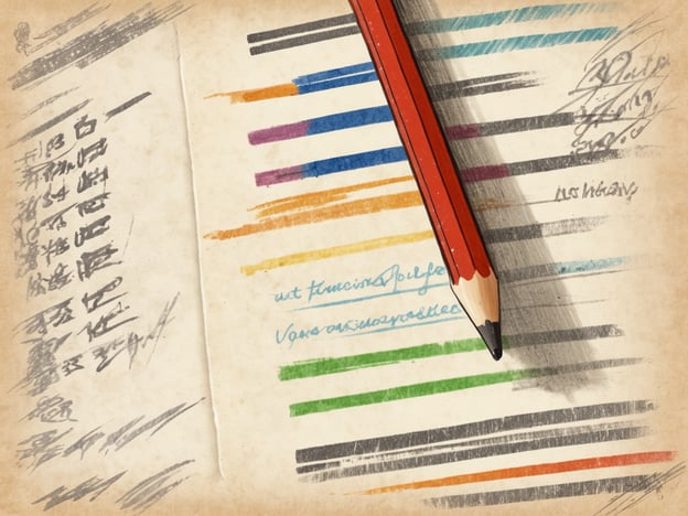 Auf dem Bild ist ein Notizbuch zu sehen, das mit verschiedenen Farbstreifen und handschriftlichen Notizen gefüllt ist. Ein roter Bleistift liegt auf den Seiten. Die Farbstreifen scheinen unterschiedliche Töne und Farben darzustellen, während einige Notizen in einer unleserlichen Schrift verfasst sind.
Informiere dich über Stornierungsbedingungen, um mehr über die Richtlinien und Verfahren zu erfahren, die in bestimmten Situationen gelten können, z.B. bei Reisen oder Buchungen.