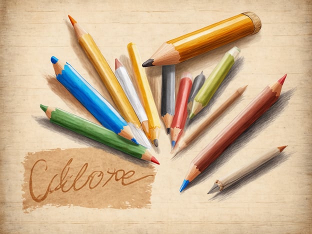 Auf dem Bild sind viele bunte Buntstifte zu sehen, die kreativ angeordnet sind. Diese Stifte sind in verschiedenen Farben, darunter Blau, Grün, Gelb, Rot und Braun, und der Hintergrund wirkt wie Papier oder eine Holzoberfläche. Das Wort „Color“ ist in einer schönen Schriftart geschrieben.
Diese Darstellung regt die Fantasie an und könnte kleine Entdecker dazu einladen, selbst kreativ zu werden, zum Beispiel durch Zeichnen oder Malen und das Entdecken von Farben und Formen! Es ist ein wunderbarer Anreiz, die eigene Kreativität auszuleben.