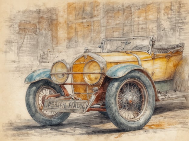 Auf dem Bild ist ein älteres Auto zu sehen, das mit Aquarellfarben dargestellt ist. Es hat eine rustikale Ausstrahlung und lädt dazu ein, sich zurückzulehnen und die Zeit zu genießen.
Für gestresste Eltern kann die Vorstellung von solch klassischen Fahrzeugen Erinnerungen an unbeschwerte Zeiten hervorrufen. Vielleicht erinnert es an Ausflüge mit der Familie oder an ruhige Sonntagnachmittage. Solche Gedanken können Frieden und Entspannung bringen, während man sich in einem hektischen Alltag eine kleine Auszeit gönnt. Ein Moment der Besinnung auf einfache Freuden kann helfen, den Stress abzubauen und neue Energie zu tanken.