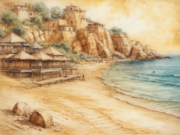 Auf dem Bild ist ein schöner Strand mit Hütten und einer beeindruckenden Küstenlandschaft zu sehen. Dies erinnert an einige der besten Strände Bulgariens. Hier sind die Top 5 Strände:
1. **Sonnenstrand (Slanchev Bryag)** – Ein belebter Strand mit vielen Freizeitmöglichkeiten und Nachtleben.
2. **Goldstrand (Zlatni Pyasatsi)** – Bekannt für seine feinen Sandstrände und das klare Wasser, ideal für Familien.
3. **Nessebar Strand** – Der Strand in der Nähe der historischen Stadt Nessebar, ideal für Kultur- und Strandliebhaber.
4. **Sozopol Strand** – Ein malerischer Strand mit charmanten alten Häusern in der Nähe.
5. **Duni Strand** – Ein ruhiger Strand, perfekt für Entspannung und Erholung.
Das Bild vermittelt eine entspannende Atmosphäre, die typisch für die bulgarische Küste ist.