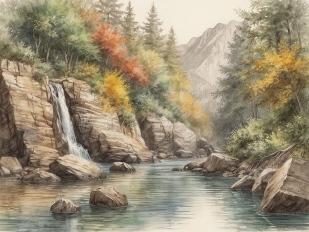 Auf dem Bild ist eine malerische Landschaft mit einem Wasserfall zu sehen, der über Felsen fließt, umgeben von Bäumen, die in verschiedenen Herbstfarben leuchten. Das ruhige Wasser spiegelt die Umgebung wider und schafft eine friedliche Atmosphäre.
Bahía de las Águilas ist ein Geheimtipp für Naturliebhaber. Diese einzigartige Bucht in der Dominikanischen Republik bietet atemberaubende Landschaften mit unberührten Stränden, klarem Wasser und einer reichen Artenvielfalt. Es ist der perfekte Ort für diejenigen, die Ruhe und unberührte Natur suchen.