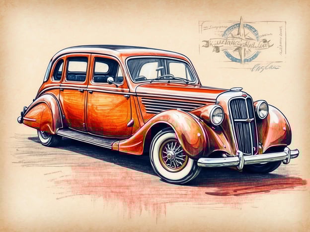 Auf dem Bild ist ein klassisches Auto zu sehen, das in einem künstlerischen Stil gezeichnet wurde. Es hat eine auffällige orange Farbe und ein nostalgisches Design, typisch für Fahrzeuge aus einer älteren Epoche.Was sind Kreuzfahrtanbieter? Kreuzfahrtanbieter sind Unternehmen, die Kreuzfahrten auf verschiedenen Routen und Schiffen anbieten. Sie organisieren Reisen auf Ozeanen und Flüssen, bieten verschiedene Reisepakete an und kümmern sich um die Buchung von Unterkünften, Verpflegung und Aktivitäten an Bord sowie an Land. Bekannte Kreuzfahrtanbieter sind unter anderem Carnival Cruise Line, Royal Caribbean und Norwegian Cruise Line.