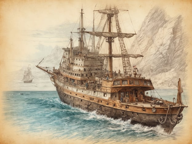 Auf dem Bild ist ein historisches Schiff zu sehen, das mit Segeln und einem Holzrumpf ausgestattet ist. Es scheint auf einem abenteuerlichen Seeweg unterwegs zu sein, umgeben von majestätischen Berghängen. Dieses Szenario könnte Abenteurer anziehen, die die maritime Welt erleben möchten, wie zum Beispiel:
1. **Seefahrts-Abenteuer**: Die Möglichkeit, selbst ein solches Schiff zu steuern und die Weiten des Meeres zu erkunden.
2. **Schatzsuche**: Inspiriert von Piratengeschichten, könnten Abenteuerlustige an Orten suchen, an denen Schätze versteckt sind.
3. **Meeresschutz-Expeditionen**: Eine Erkundung des maritimen Lebens und die Teilnahme an Projekten, die sich dem Schutz der Ozeane widmen.
4. **Tauchabenteuer**: Entdeckung der Unterwasserwelt mit ihren geheimnisvollen Riffen und Schiffswracks.
Solche maritime Attraktionen bieten unvergessliche Erlebnisse für alle, die das Abenteuer auf dem Wasser suchen.
