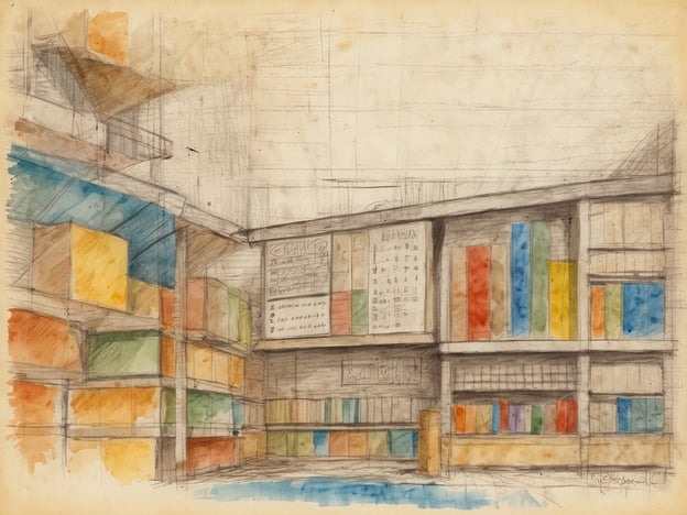 Auf dem Bild ist eine architektonische Skizze eines Innenraums mit Regalen und farbigen Boxen oder Büchern zu sehen. Die hellen Farben und die Geometrie der Regale geben dem Raum eine strukturierte, ansprechende Atmosphäre.Hier sind einige Tipps zur optimalen Urlaubsplanung:1. **Reiseziel wählen**: Überlege dir dein Interesse – Strand, Berge oder Städte. Informiere dich über lokale Attraktionen.2. **Reisezeit planen**: Berücksichtige die beste Reisezeit für dein gewähltes Ziel. Vermeide Hauptsaison, um Menschenmengen und hohe Preise zu umgehen.3. **Budget festlegen**: Bestimme, wie viel du für Transport, Unterkunft, Essen und Aktivitäten ausgeben möchtest.4. **Unterkunft buchen**: Wähle eine Unterkunft, die zu deinem Budget und deinen Bedürfnissen passt. Frühzeitig buchen kann oft günstiger sein.5. **Aktivitäten recherchieren**: Plane Aktivitäten im Voraus, um das Beste aus deiner Zeit vor Ort zu machen.6. **Gesundheit und Sicherheit**: Informiere dich über notwendige Impfungen und sichere dir eine Reiseversicherung.7. **Packliste erstellen**: Überlege, was du brauchst und packe entsprechend der Wetterbedingungen deines Ziels.Mit diesen Tipps kannst du deinen Urlaub optimal planen und das Beste aus deiner Reise machen!