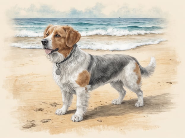 Auf dem Bild ist ein Hund zu sehen, der am Strand steht, mit dem Meer im Hintergrund. Wenn du mit deinem Hund an die Ostsee reisen möchtest, gibt es viele hundefreundliche Strände. Zum Beispiel:
1. **Haffstrand in Usedom**: Ein toller Strandabschnitt, wo Hunde herzlich willkommen sind.
2. **Ostsee-Strand in Kühlungsborn**: Ein beliebter Ort mit speziellen Hundestränden.
3. **Heiligendamm**: Hier gibt es Abschnitte, wo Hunde mit ihren Besitzern Spaß haben können.
4. **Kieler Förde**: Viele Strandabschnitte sind hundefreundlich und bieten viel Platz zum Spielen.
Diese Strände sind ideal für einen schönen Tag mit deinem vierbeinigen Freund!