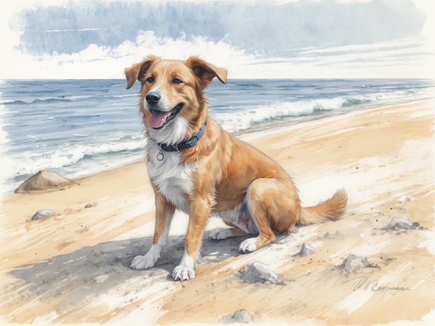 Auf dem Bild ist ein Hund am Strand zu sehen, wo er fröhlich sitzt und die Umgebung genießt. In Italien gibt es viele schöne Hundestrände, an denen du mit deinem vierbeinigen Freund Spaß haben kannst. Zu den besten zählen zum Beispiel:
1. **Baubi Beach in Ligurien** – Ein hundefreundlicher Strand mit einem speziellen Bereich für Hunde.
2. **Dog Beach in San Felice Circeo** – Hier können Hunde frei herumlaufen und im Wasser spielen.
3. **Lido di Dante in Emilia-Romagna** – Ein offizieller Hundestrand, der viele Annehmlichkeiten für Tierbesitzer bietet.
Solche Strände bieten idealen Platz für Hunde, um zu spielen und sich im Wasser abzukühlen!