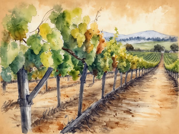 Auf dem Bild sind Weinreben in einem Weinberg zu sehen, die in sanften Farben dargestellt sind. Die üppigen, grünen Blätter und die angeordneten Reihen von Rebstöcken deuten auf ein ruhiges, ländliches Ambiente hin, ideal für eine Weinerlebnis-Tour.Wenn du die besten Weingüter zum Probieren suchst, hier einige beliebte Regionen:1. **Bordeaux, Frankreich** – Berühmt für seine Rotweine, bietet zahlreiche Weingüter mit Verkostungen an.2. **Tuscany, Italien** – Bekannt für Chianti- und Brunello-Weine, ist ideal für Weinfans.3. **Napa Valley, Kalifornien, USA** – Eine der bekanntesten Weinregionen mit zahlreichen Weingütern und Verkostungsmöglichkeiten.4. **Mendoza, Argentinien** – Berühmt für Malbec-Weine, mit vielen Weingütern, die Touren anbieten.5. **Rioja, Spanien** – Bekannt für seine Rotweine, bietet viele Möglichkeiten zur Weinverkostung in malerischer Umgebung.Viel Spaß beim Entdecken der Weine!