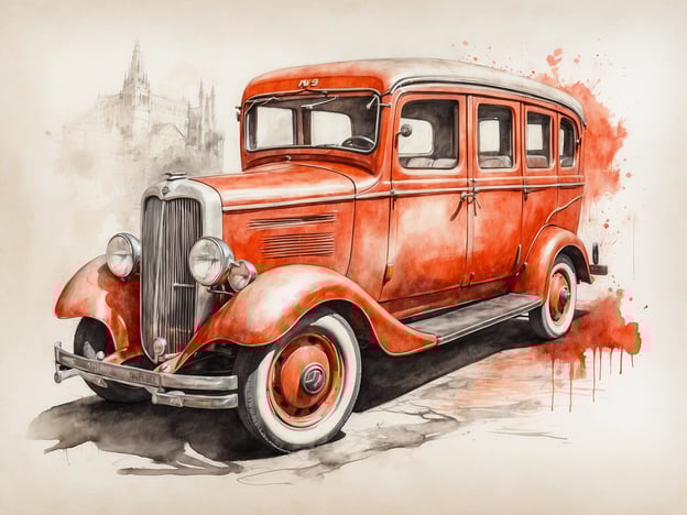Auf dem Bild ist ein klassisches rotes Auto zu sehen, das an die 1930er Jahre erinnert. Es hat geschwungene Linien und nostalgische Details, die es zu einem echten Blickfang machen.
Hier sind einige Tipps für einen unvergesslichen Tag:
1. **Themenfahrt planen**: Mach eine Spritztour mit einem Oldtimer oder besuche ein Oldtimertreffen in deiner Nähe. Das bringt nostalgische Erinnerungen zurück.
2. **Picknick im Freien**: Packe ein leckeres Picknick und genieße es in einem schönen Park oder an einem malerischen Ort während deiner Fahrt.
3. **Historische Orte erkunden**: Besuche Sehenswürdigkeiten oder Museen, die die Geschichte des Automobils oder der Region dokumentieren.
4. **Fotowettbewerb**: Mache Fotos von interessanten Orten und Autos und teile sie mit Freunden oder in sozialen Medien. Das hält die Erinnerungen lebendig.
5. **Abendessen in einem Diner**: Beende den Tag in einem Retro-Diner, um die nostalgische Stimmung noch zu verstärken.
Viel Spaß bei deinem Abenteuer!
