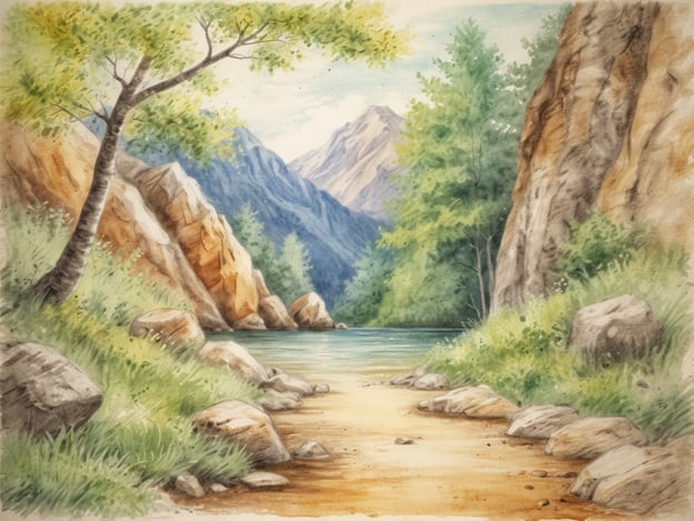 Auf dem Bild ist eine wunderschöne Landschaft zu sehen, die eine ruhige Szenerie mit einem Fluss, umgeben von Bäumen und Felsen zeigt, sowie majestätische Berge im Hintergrund.
Die Natur bietet zahlreiche Gesundheitsvorteile, wie zum Beispiel:
1. **Stressabbau**: Der Anblick von natürlichen Landschaften kann helfen, Stress und Angst zu reduzieren.
2. **Verbesserte Stimmung**: Zeit in der Natur verbringen kann die Stimmung heben und depressive Symptome lindern.
3. **Körperliche Aktivität**: Natürliche Umgebungen fördern Outdoor-Aktivitäten wie Wandern oder Radfahren, die die körperliche Fitness verbessern.
4. **Förderung der Kreativität**: Natürliche Landschaften regen die Fantasie an und können kreative Denkprozesse unterstützen.
5. **Stärkung des Immunsystems**: Aufenthalte in der Natur können die Abwehrkräfte des Körpers stärken und zur allgemeinen Gesundheit beitragen.
Insgesamt trägt die Natur beträchtlich zu unserem physischen und psychischen Wohlbefinden bei.