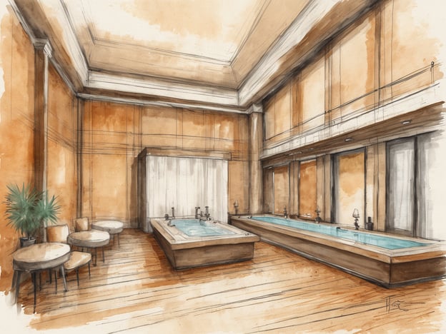 Das Bild zeigt eine elegante Wellness- oder Spa-Landschaft, die zur Entspannung einlädt. Solche luxuriösen Umgebungen sind in Hamburg sehr begehrt. Hier sind die Top 7 Luxus-SPAs in Hamburg:1. **The Spa in the Hotel Louis C. Jacob** - Ein exklusives Spa mit Blick auf die Elbe, das verschiedene Behandlungen und Massagen anbietet.2. **Therme Hamburg** - Eine große Wellness-Oase mit verschiedenen Saunen, Whirlpools und einem großzügigen Schwimmbereich.3. **Sofitel Hamburg Alter Wall** - Dieser Spa bietet französische Wellness-Kultur in einem eleganten Ambiente.4. **Vabali Spa Hamburg** - Ein asiatisch inspiriertes Spa mit verschiedenen Saunen und einem schönen Außenbereich.5. **Spa im Fairmont Hotel Vier Jahreszeiten** - Luxuriöse Behandlungen und ein stilvolles Ambiente im Herzen der Stadt.6. **Zalando Spa** - Hier werden Wellness und Mode kombiniert, mit verschiedenen Behandlungen und einem inspirierenden Design.7. **Aqua Massage im Elas Spa** - Eine einzigartige Massageerfahrung in einem modernen Umfeld.Diese SPAs bieten eine Vielzahl von Entspannungsmöglichkeiten und sind perfekt, um dem Alltag zu entfliehen.