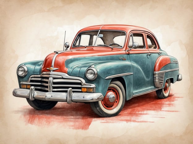 Auf dem Bild ist ein klassisches Auto zu sehen, das vermutlich aus der Mitte des 20. Jahrhunderts stammt. Es zeichnet sich durch eine nostalgische Farbgebung in Türkis und Rot aus, die typisch für Oldtimer ist. Solche Fahrzeuge sind oft bei Oldtimer-Showevents und Automobilmessen zu finden.
### Besuchererfahrungen und Tipps:
1. **Oldtimertreffen besuchen**: Wenn du die Möglichkeit hast, ein Oldtimertreffen zu besuchen, ist das eine großartige Gelegenheit, solche Autos in Aktion zu sehen und mehr über ihre Geschichte zu erfahren.
2. **Fotografie**: Vergiss nicht, deine Kamera mitzunehmen! Die klaren Linien und Farben dieser Autos sind ein beliebtes Motiv.
3. **Fahrzeuggeschichten**: Viele Oldtimer-Besitzer erzählen gerne die Geschichte ihrer Autos. Zögere nicht, Fragen zu stellen – es gibt oft interessante Anekdoten zu den Fahrzeugen.
4. **Restaurierung**: Wenn du dich für Oldtimer interessierst, kannst du auch lokale Werkstätten besuchen, die sich auf Restaurierung spezialisiert haben. Hier lernst du viel über die Technik und Pflege dieser Klassiker.
5. **Events und Ausstellungen**: Halte Ausschau nach lokalen Automobilveranstaltungen, wo oft solche Fahrzeuge ausgestellt werden. Es ist eine tolle Möglichkeit, Gleichgesinnte zu treffen und dein Wissen zu erweitern.