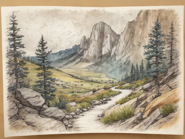 Auf dem Bild sieht man eine wunderschöne Landschaft mit Bergen, Felsen und Bäumen. Diese Naturszene lädt zu verschiedenen Aktivitäten für Naturliebhaber ein:1. **Wanderungen**: Die sanften Hügel und der Pfad im Vordergrund sind ideal für entspannte Wanderungen.2. **Naturbeobachtungen**: Die abwechslungsreiche Vegetation und die Tierwelt in dieser Umgebung könnten interessante Beobachtungen bieten.3. **Fotografie**: Die malerische Aussicht ist perfekt für wunderschöne Landschaftsfotos.4. **Picknicks**: Ein schattiger Platz zwischen den Bäumen eignet sich hervorragend für ein Picknick in der Natur.5. **Geocaching**: Die Umgebung kann auch ein spannendes Ziel für Geocaching-Abenteuer sein.Diese Aktivitäten ermöglichen es, die Ruhe und Schönheit der Natur in vollen Zügen zu genießen.